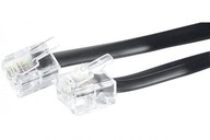 NOVÝ TELEFÓNNY KÁBEL RJ11 NA RJ45 ČIERNY 5M