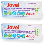 Javel Aqua tablety na úpravu a dezinfekciu pitnej vody, 40 ks. SET