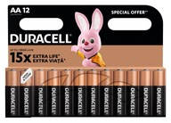 Duracell AA alkalické batérie x 12 LR6 + Bunny