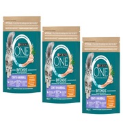 Purina One suché krmivo pre mačky HAIRBALL x 3