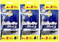 Gillette Blue 3 hladké holiace strojčeky 18 ks