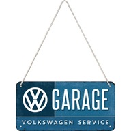 ZNAKOVÝ PRÍVESEK KOVOVÝ ŠTÍTOK VW GARÁŽOVÝ SERVIS