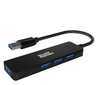 USB Hub Silver Monkey USB-A 4x USB 3.0 čierny