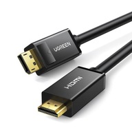 UZELENÝ KÁBEL JEDNOSMERNÝ KÁBEL DisplayPort – HDMI 30Hz 4K 3m