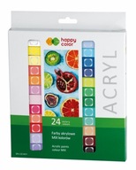 Svieža AKRYLÁTOVÁ FARBA HAPPY COLOR v 12 ml tubách SADA 24 FARIEB