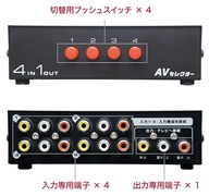 AV Selektor MCO RCS-01 AV Signal Splitter 4/1 JAPON