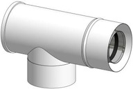 T-kus 60x100 90 stupňov WHITE komín SPS kondenz