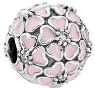 Klip Pink Flowers Daisy Meadow Charms S925