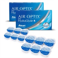 AIR OPTIX PLUS HYDRAGLYDE 12 KS MESAČNE VÝKON KONTAKTNÝCH šošoviek -5,50