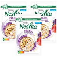 Nestlé Nesvita Ovsené vločky Slivka Digestion 3x 35g