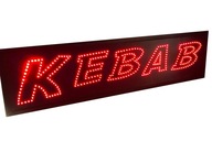 LED REKLAMA NÁPIS NEÓNOVÝ KEBAB 120X30 CM BLIKÁ