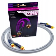 KÁBEL 2x RCA - 2RCA CINCH INTERKONEKT AUDIO MELODIKA MD2R05G GUNMETAL 0,5m