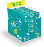 15 x utierky Pampers Fresh Clean 1 balenie = 80 ks (1200 ks obrúskov