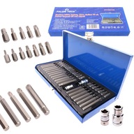 TORX SPLINE SADA KĽÚČOV HEX HEX BITS 40ks CrV