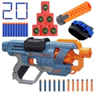 NERF ELITE 2 GUN 0 COMMANDER RIFLE + 30x ŠÍPOVÝ ZÁSOBNÍK TLUMIČ