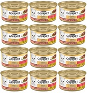 Purina Gourmet Gold losos a kuracie mäso v omáčke 12x85g