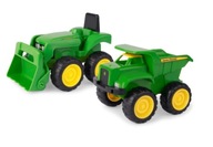 Sklápač a traktor John Deere s objemom 18 m+