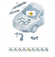 Volkswagen OE Zásuvka s plochými kontaktmi