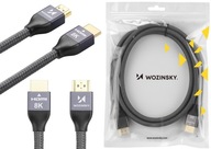 Vysokorýchlostný kábel WOZINSKY HDMI 2.1 / 8K 60Hz / 4K 120Hz / 3m