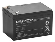 BATÉRIA AGM VRLA BATÉRIA EUROPOWER BEZÚDRŽBOVÁ EV 12 V 15 Ah 15AH EV15