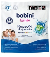 Bobini Family kapsule na pranie, biele, farebné 24