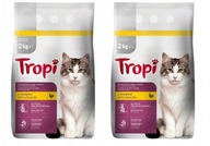 TROPI suché krmivo pre mačky s hydinou 2kg x 2 ks HYDINA CAT