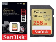 KARTA SANDISK EXTREME SDXC 256 GB 180/130 MB/s C10 V30 UHS-I U3