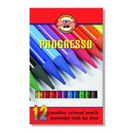 Koh-I-Noor Progresso Woodless Pastelky 12 farieb