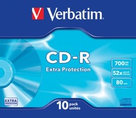 VERBATIM CD-R 700 MB X52 SLIM PUZDRO 10 KS