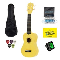 Ukulele Harley Benton Yellow + súprava príslušenstva