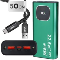 POWER BANKA 30000 PD QC + VÝKONNÝ KÁBEL USB-C TYPU C