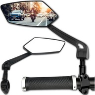 Spätné zrkadlo na bicykel s riadidlami, otočné o 360°, sada 2 ks zrkadiel