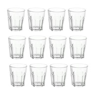 SADA 12 hrnčekov IKEA POKAL SKLENENÉ TRANSPARENTNÉ 270 ML 12 KS