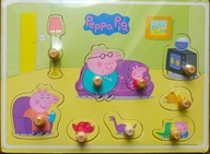 PEPPA PIG DREVENÉ PUZZLE PUZZLE HOUSE PEPPA PIG PEPA HH POLAND