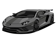 Nálepky na stenu Lamborghini SPORTS CAR