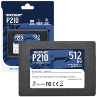 SSD PATRIOT 512GB P210 SATA3 2,5'' 520/430MB/s