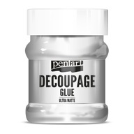Lepidlo s lakom na decoupage - Pentart - ultra matné, 230 ml
