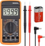 PROFESIONÁLNY MERAČ PRÚDU DIGITÁLNY MULTIMETER ELEKTRICKÝ TESTER + BATÉRIA