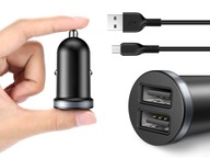 Nabíjačka do auta + kábel USB typu C