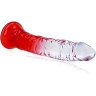 FLEXIBILNÉ GÉLOVÉ DILDO PRE PUČKU A ANUS FLEXIBILNÝ PENIS S PRÍSAVKOU 20 CM