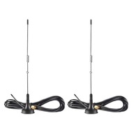 2X UT-106UV SMA Samec Dual Band Mobile Ant