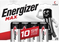 4x ENERGIZER Max LR14 C 1,5V batéria