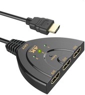 Splitter Switch HDMI 3x1 3 porty 4K Splitter