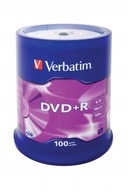 VERBATIM DVD+R 4,7GB X16 100PCS