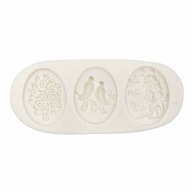 Forma SILICONE MOL Pentart vtáčie medailóny