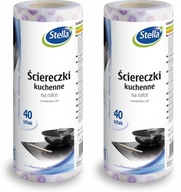 Kuchynská utierka Stella na rolke 25-36cm 80 ks