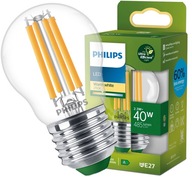 LED žiarovka PHILIPS E27 2,3W = 40W 2700K FILAMENT Ultra Efficient BALL P45