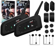 EJEAS V6 PRO MOTORCYCLE INTERCOM 2PCS Bluetooth 1200M 850mAh pre prilbu IP65