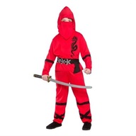 KOSTÝM NINJA RED JAPONESE WARRIOR 140