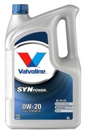 VALVOLINE 0W20 5L. MOTOROVÝ OLEJ SYNPOWER XL-IV C5